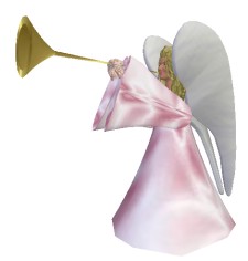 Pink Silk Trumpeting Noel Angel