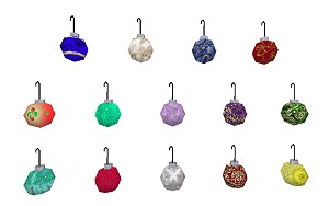 Uniquely Textures 3D Tree Ornaments